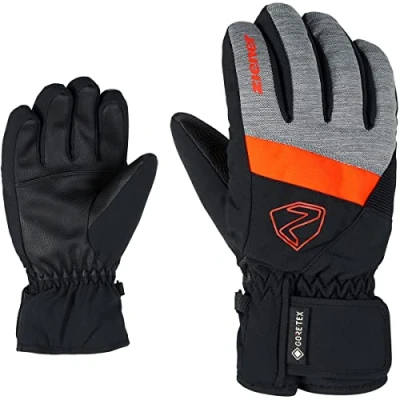 Afbeelding van Ziener Leif Skihandschoenen, uniseks, kinderen, donker melange, zwart, 5,5