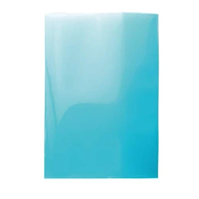 Afbeelding van HERMA 19612 notitieboekomslagen, A5, transparant, turquoise, 10 stuks, notitiehoezen van duurzaam, afwisbare en extra dikke polypropyleenfolie, transparante set voor schoolschriften, gekleurd