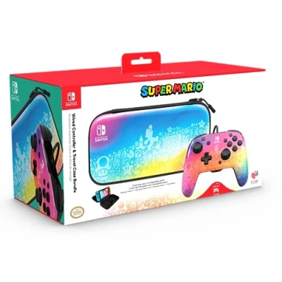 Afbeelding van PDP Rematch + Case Bundle Star Spectrum Nintendo Switch