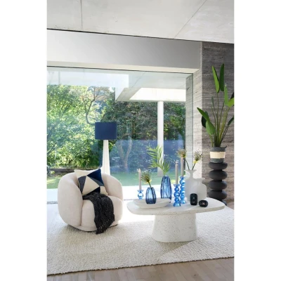 Afbeelding van Light &amp; Living Deens Ovale Salontafel Hamura Terrazzo 120 x 70cm