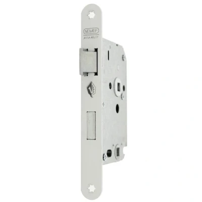 Afbeelding van NEMEF 1200 Serie Binnendeurslot Badkamer/Wc Slot DM50 WC63 1264/35 Gelakt Din LS (excl. Sluitplaat)