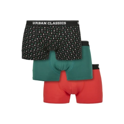 Afbeelding van Urban Classics Boxershort, Heren, Maat: Medium, Nicolaus aop treegreen popred