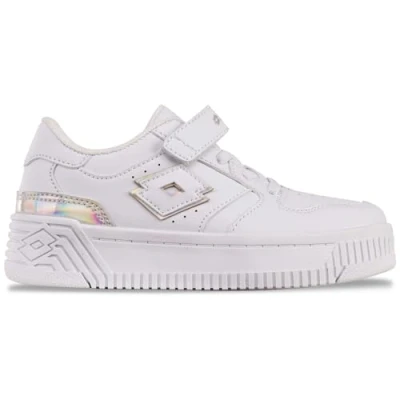 Afbeelding van LOTTO Scopi Gc K sneakers voor meisjes, wit multi, 26 EU