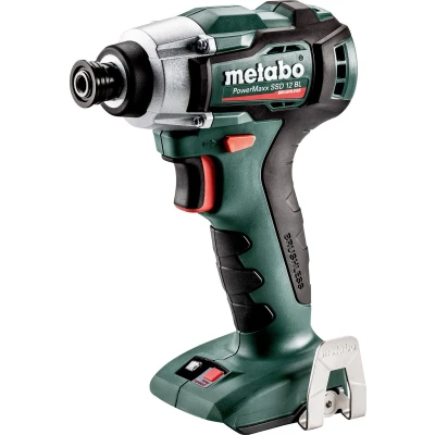 Afbeelding van Metabo PowerMaxx SSD 12 BL 12V Li Ion accu slagschroevendraaier body in MetaLoc koolborstelloos