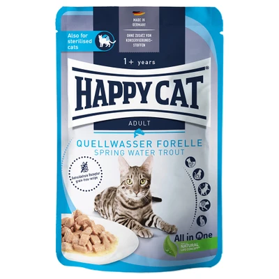 Afbeelding van Voordeelpakket Happy Cat Pouch Meat in Sauce 12 x 85 g Bron Forel