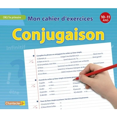 Afbeelding van Mon cahier d&#039;exercices conjugaison (10 11 a.) CM2 5e primaire