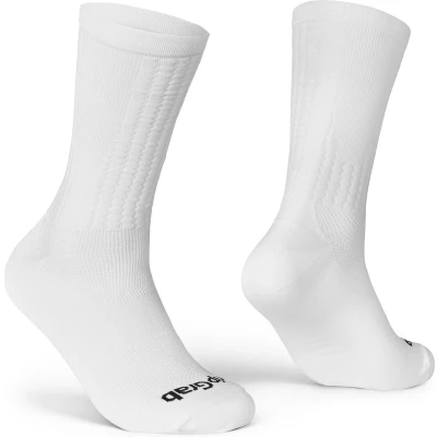 Afbeelding van GripGrab FastStream Aero Fietssokken Hoog Performance Zomer Wielren Sokken Tijdrijden Unisex Wit Maat L (44 47)