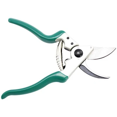 Afbeelding van COM FOUR® snoeischaar, rozenschaar, snoeischaar met bypass snede voor takken en twijgen gecoate aluminium handgrepen koolstofstalen mes
