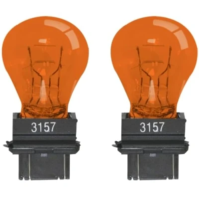 Afbeelding van cyclingcolors 2 x lamp 3157 12 V P27/7 W W2.5x16q 32/3CP S25q oranje dubbel filament Amerikaanse en Aziatische auto