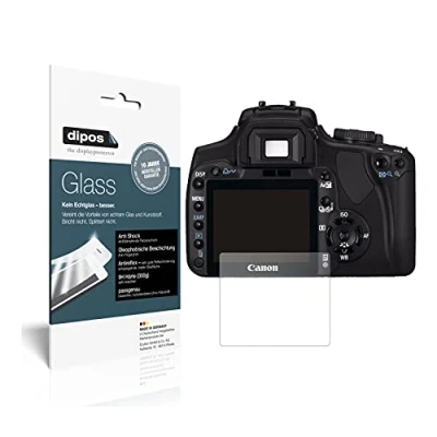 Afbeelding van dipos I 2x Pantserfolie mat geschikt voor Canon EOS 400D Beschermfolie 9H screen protector