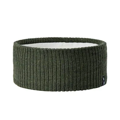 Afbeelding van Enter the Complex® Hoofdband voor dames en heren van 100% merinowol, winterhoofdband, zacht stijlvol, uniseks, olijf