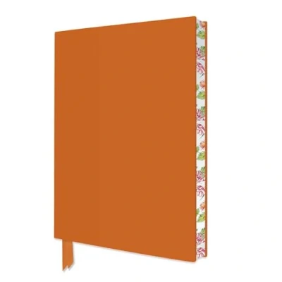 Afbeelding van Orange Artisan Notebook (Flame Tree Journals): Unser hochwertiges, liniertes Blankbook mit Softcovereinband aus Kunstleder und farbigem, künstlerisch gestaltetem Buchschnitt