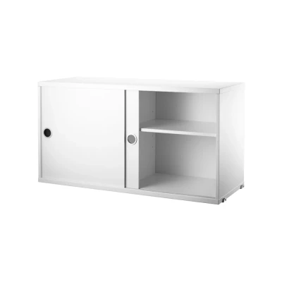 Afbeelding van String kast met schuifdeur wit, 78x30 cm