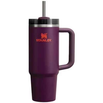 Afbeelding van Stanley Quencher H2.O FlowState™ Roestvrijstalen vacuüm geïsoleerde beker met deksel en rietje, voor water, ijsthee of koffie, smoothie meer, pruim, 887 ml