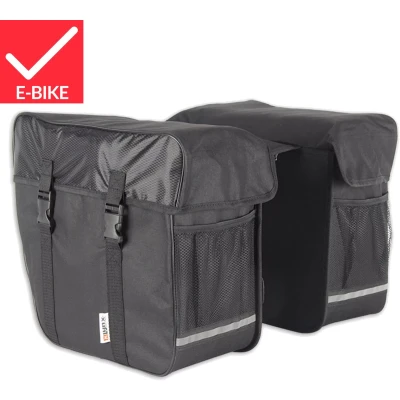 Afbeelding van Lynx Dubbele fietstas zwart 35 liter