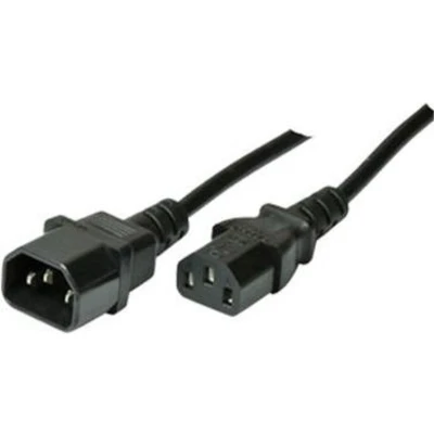 Afbeelding van shiverpeaks 1.0m C13 C14 1m stekker Zwart electriciteitssnoer