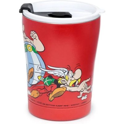 Afbeelding van Asterix &amp; Obelix Rood RVS Heet Koud Thermosbeker 300ml
