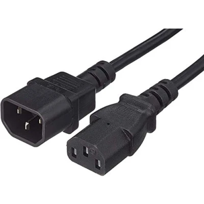 Afbeelding van PremiumCord kps05 verlengkabel voor pc 230V 0,5 m, IEC 320, bus naar stekker, 320 C13 C14, stroomkabel, kleur zwart