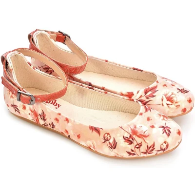 Afbeelding van GOBY Herfst Bladeren Ballerinas Flats Hoge kwaliteit Handmade Meisjesprint Maat 39