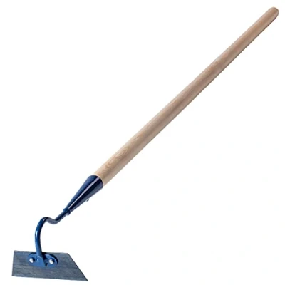 Afbeelding van KADAX Tuinhak van metaal, hak met steel hout, onkruidhaak voor het losmaken, luchten en wieden de grond, tuinaccessoires verwijderen onkruid (W: 12 cm, trapeziumvorm)