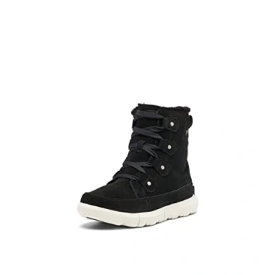 Afbeelding van Sorel Explorer NEXT JOAN WP Snowboots, Dames, Maat: 37.5, Black Veloursleer