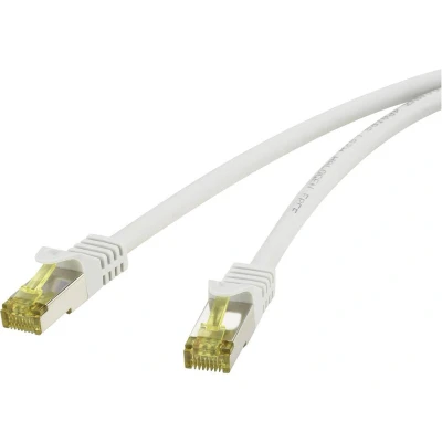 Afbeelding van Renkforce RF 4149873 RJ45 Netwerkkabel, patchkabel CAT 6A S/FTP 10.00 m Grijs Snagless, Vlambestendig 1 stuk(s)