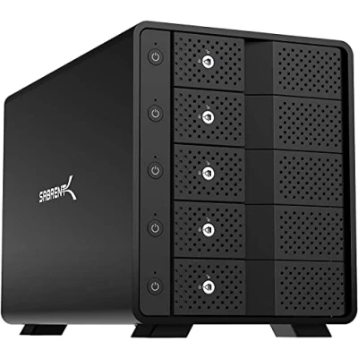 Afbeelding van Sabrent USB 3.2 5 Bay 3,5&quot; SATA Hard Drive Tray less Docking Station (DS SC5B)