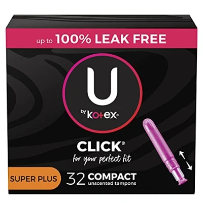 Afbeelding van U by Kotex Click Compact Tampons Super Plus Saugfähigkeit, geruchlos, 32 Stück