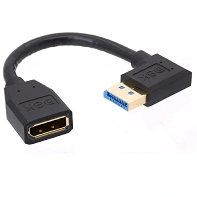 Afbeelding van 8K DP Male naar Female 1.4 Verlengkabel, (8K/60Hz, 4k/144Hz), Korte Displayport Mannelijke Vrouwelijke Kabelkabel, Display Port 32.4Gbps voor PC, Laptop 15cm (Links)