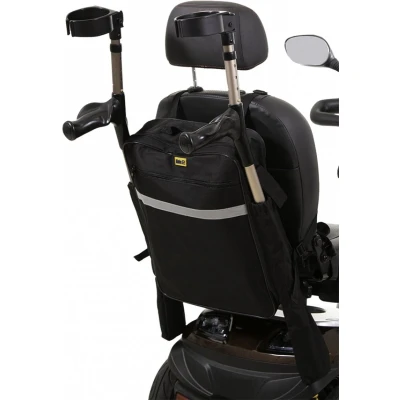 Afbeelding van Scootmobiel tas Zwart met stokhouder