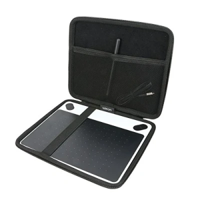 Afbeelding van Khanka Harde tas + antifouling handschoen voor Wacom CTL 672 N/voor Intuos M pen/mobiele tekentablet case beschermhoes.(voor M)