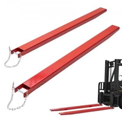 Afbeelding van VEVOR Set van 2 vorkverlengingen Tandverlenging 1840 mm, draagvermogen 1,815 ton Vorktanden Q235 koolstofstaal, eendelig ontwerp Palletvorkverlenging Compatibel met vorken 106 mm