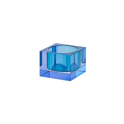 Afbeelding van Gift Company Teelichthalter Sari XS, Windlicht, Dekolicht, Kristallglas, Blau, 3.7 cm, 1096902009