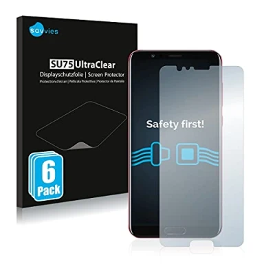 Afbeelding van Savvies (6 Stuks) Schermbeschermer voor Honor View 10 Screen Protector Ultra Transparant
