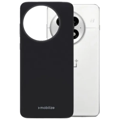 Afbeelding van Mobilize Hoesje geschikt voor OnePlus 13 Telefoonhoesje Flexibel TPU Rubber Gelly Backcover Case Back Cover Zwart