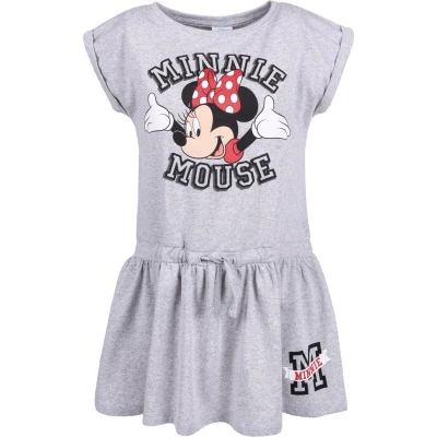 Afbeelding van Grijs gemêleerd kinderjurkje Minnie Mouse DISNEY
