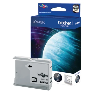 Afbeelding van Brother LC 970BK Inktcartridge Zwart