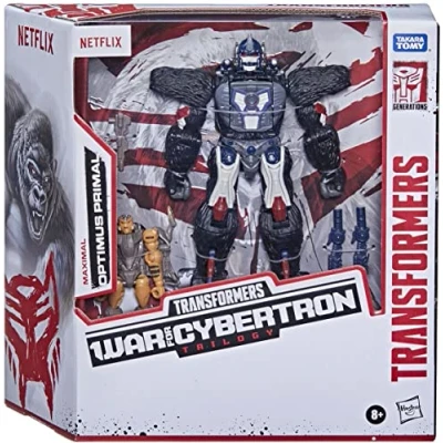 Afbeelding van Transformers Netflix oorlog voor Cybertron Optimus Primal en Rattrap, (F0976)