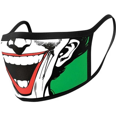 Afbeelding van Dc Comics Mondkapjes Joker Face 11 X 16 Cm Katoen Wit 2 Stuks