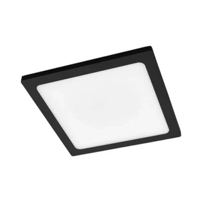 Afbeelding van Lucande LED plafondlamp &#039;Mabella&#039; met bewegingssensor (modern) in Zwart uit aluminium, inclusief lichtbron plafondlamp, plafonnière, plafondverlichting