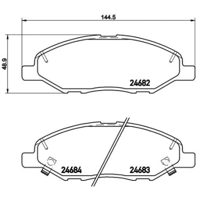 Afbeelding van Brembo Remblokset P 56 088