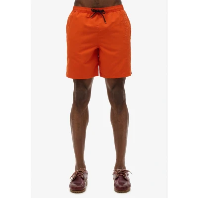 Afbeelding van Superdry Embroidered INCH Zwemshorts, Heren, Maat: Medium, Denim co rust orange