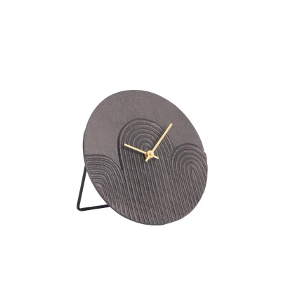 Afbeelding van Light &amp; Living Klok GWENNA 20x3x20cm Bruin