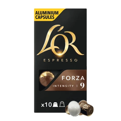 Afbeelding van Koffiecups LOr espresso Forza 10 stuks