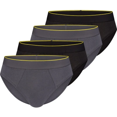Afbeelding van Sloggi 4ER PACK EVER AIRY Slip, Heren, Maat: Small, Black combination