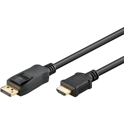 Afbeelding van DisplayPort naar HDMI kabel DP 2.0 / 2.1 (8K 60Hz + HDR) zwart 1 meter