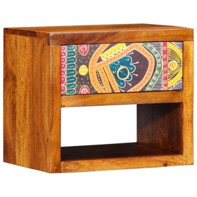 Afbeelding van vidaXL Nachtkastje 40x35x35 cm Massief Acaciahout