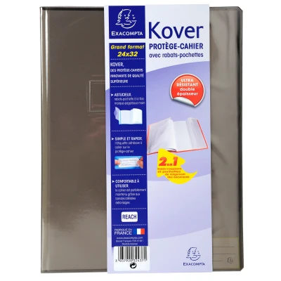 Afbeelding van Schriftomslagen Kover transparant 24x32cm ass per 60