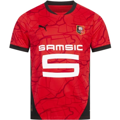 Afbeelding van Stade Rennais F.C. 24/25 thuisshirt voor Heren, Zwart/Rood, Maat 3XL PUMA