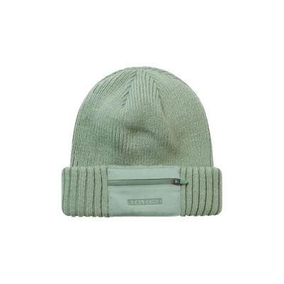 Afbeelding van SEALSKINZ Colby Waterdichte gebreide muts met ritssluiting Lichtgroen S/M Wintermuts, Lichtgroen, S M